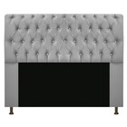 Cabeceira Estofada Lady Com Strass 160 Cm Queen Size Suede -