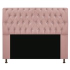 Cabeceira Estofada Lady Com Strass 195 Cm King Size Suede - A