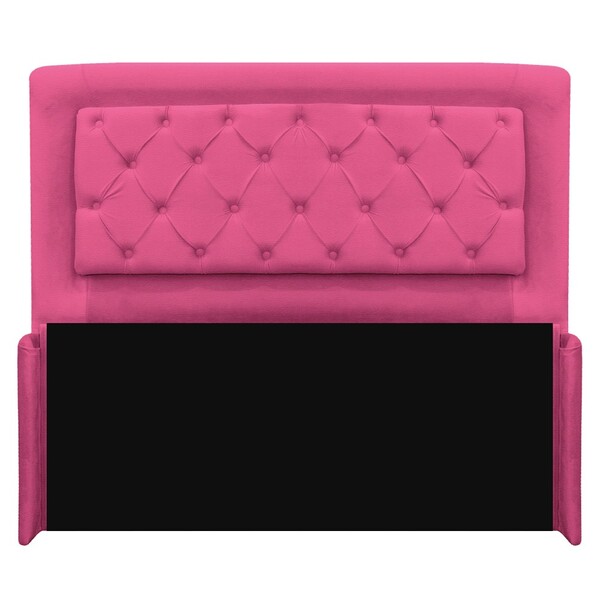 Cabeceira Estofada Laguna 193 Cm King Size Com Capitonê Coran