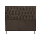 Cabeceira Estofada Lara Queen 160 Cm Para Cama Box Suede Esco