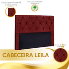 Cabeceira Estofada Leila 1 40 Casal Suede Amassado - Star Con