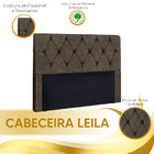 Cabeceira Estofada Leila Casal 140 Cm Para Cama Box - Vs Deco
