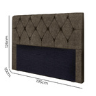 Cabeceira Estofada Leila Casal King Size 195 Cm Para Cama Box
