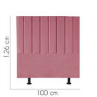 Cabeceira Estofada Líbia 100cm Solteiro Suede Rosa - D A Decor
