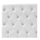 Cabeceira Estofada Liverpool 100 Cm Solteiro Suede Branco - A