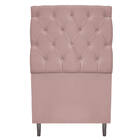 Cabeceira Estofada Liverpool 100 Cm Solteiro Suede Rosê - Ama