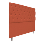 Cabeceira Estofada Liverpool 140 Cm Casal Suede Terracota - D