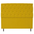Cabeceira Estofada Liverpool 160 Cm Queen Size Corano Amarelo
