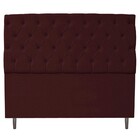 Cabeceira Estofada Liverpool 160 Cm Queen Size Corano Bordô -