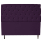 Cabeceira Estofada Liverpool 160 Cm Queen Size Suede Roxo - A