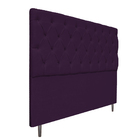 Cabeceira Estofada Liverpool 160 Cm Queen Size Suede Roxo - D
