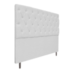Cabeceira Estofada Liverpool 195 Cm King Size Corano Branco -