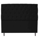 Cabeceira Estofada Liverpool 195 Cm King Size Corano Preto -