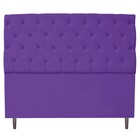 Cabeceira Estofada Liverpool 195 Cm King Size Corano Roxo - A