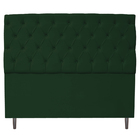 Cabeceira Estofada Liverpool 195 Cm King Size Suede Verde - D