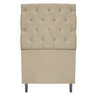 Cabeceira Estofada Liverpool 90 Cm Solteiro Corano Bege - Ama