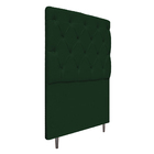 Cabeceira Estofada Liverpool 90 Cm Solteiro Suede Verde - Ama