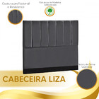 Cabeceira Estofada Liza 1,95 King Size  - Veludo