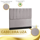 Cabeceira Estofada Liza 1,95 King Size  - Veludo