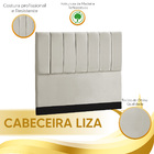 Cabeceira Estofada Liza Casal 140 Cm Para Cama Box Veludo Beg