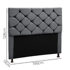 Cabeceira Estofada Madagascar Casal King Size 195 Cm Para Cam