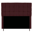 Cabeceira Estofada Manchester 140 Cm Casal Corano Bordô - Doc