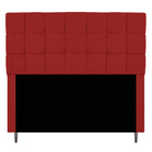 Cabeceira Estofada Manchester 140 Cm Casal Corano Vermelho -