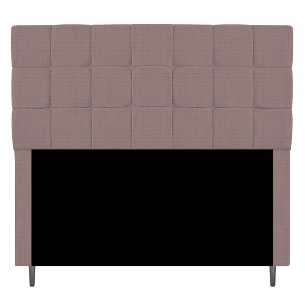 Cabeceira Estofada Manchester 140 Cm Casal Linho Rosê - Amare