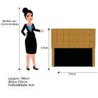 Cabeceira Estofada Manchester 140 Cm Casal Suede - Amarena Mó