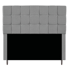 Cabeceira Estofada Manchester 140 Cm Casal Suede Cinza - Amar