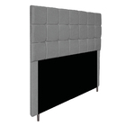 Cabeceira Estofada Manchester 140 Cm Casal Suede Cinza - Doce