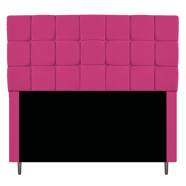 Cabeceira Estofada Manchester 140 Cm Casal Suede Pink - Doce