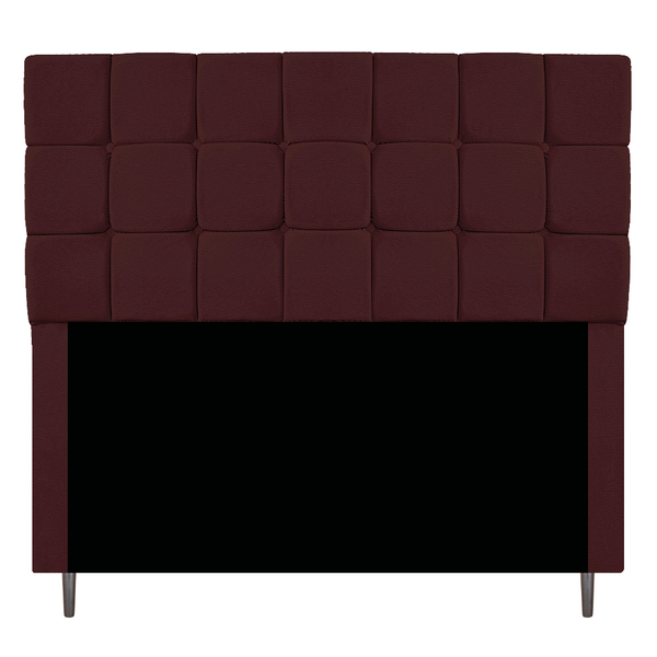 Cabeceira Estofada Manchester 160 Cm Queen Size Corano Bordô