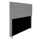 Cabeceira Estofada Manchester 160 Cm Queen Size Corano Cinza
