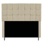 Cabeceira Estofada Manchester 160 Cm Queen Size Linho Bege -