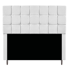 Cabeceira Estofada Manchester 160 Cm Queen Size Suede Branco