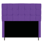 Cabeceira Estofada Manchester 195 Cm King Size Corano Roxo -