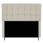 Cabeceira Estofada Manchester 195 Cm King Size Suede Bege - A