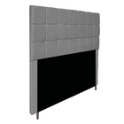 Cabeceira Estofada Manchester 195 Cm King Size Suede Cinza -