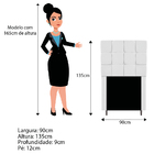 Cabeceira Estofada Manchester 90 Cm Solteiro Corano Branco -