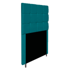 Cabeceira Estofada Manchester 90 Cm Solteiro Suede Azul Turqu