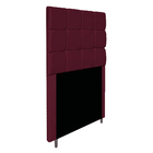 Cabeceira Estofada Manchester 90 Cm Solteiro Suede Bordô - Do
