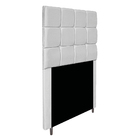 Cabeceira Estofada Manchester 90 Cm Solteiro Suede Branco - A