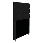 Cabeceira Estofada Manchester 90 Cm Solteiro Suede Preto - Do