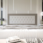 Cabeceira Estofada Marilia King 195 Cm Para Cama Box Suede Es