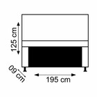 Cabeceira Estofada Marilia King 195 Cm Para Cama Box Suede Es