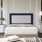 Cabeceira Estofada Marilia Queen 160 Cm Para Cama Box Suede A