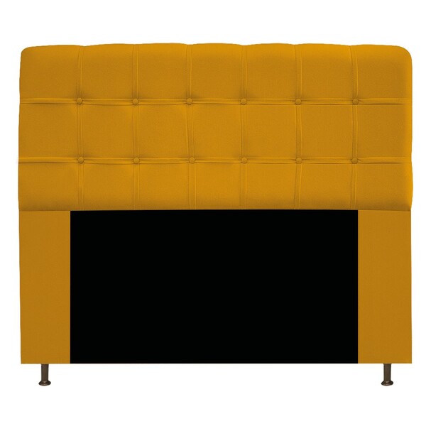 Cabeceira Estofada Mel 195 Cm King Size Com Botonê Suede Most