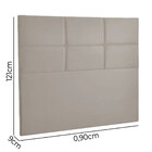Cabeceira Estofada Milena 0,90 Solteiro Sintético Star Confort