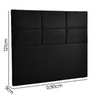 Cabeceira Estofada Milena 0,90 Solteiro Veludo Star Confort